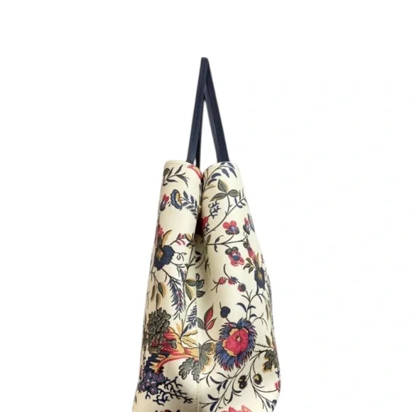 Tory Burch Kensington Large Tote Bag in Garden New Ivory|Luxury Tote Floral Bag - Picture 9 of 10